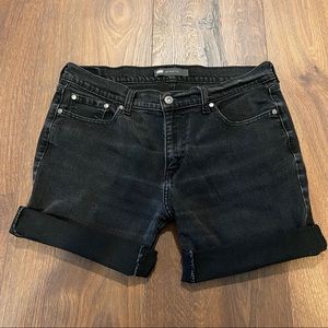 Levi’s 515 black high rise shorts
